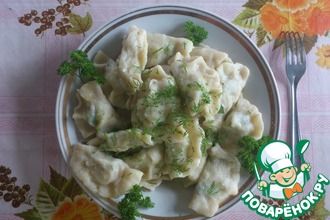 Вареники с картофелем и печенью