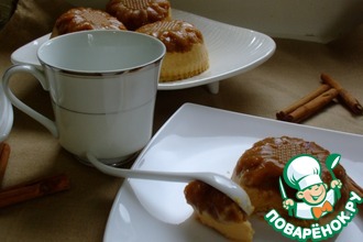 Яблочные пирожные с карамельным муссом