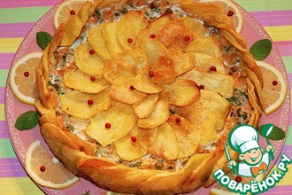 Итальянская картофельная "шарлотка"