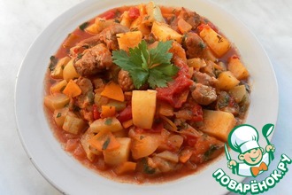 Мясное рагу с овощами