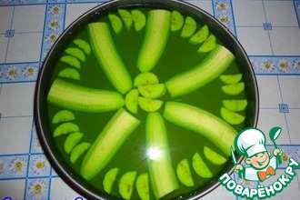 Банановый торт-желе