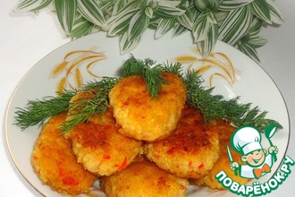 Постные котлеты из пшена с овощами