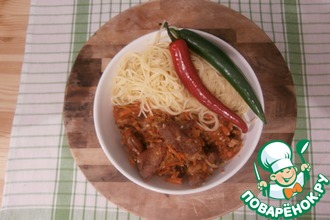 Салат из моркови с мясом