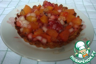 Постные корзиночки с фруктами