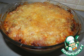 Запеканка " Курочка и Креветочка"
