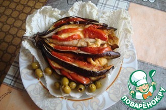 Баклажановый веер