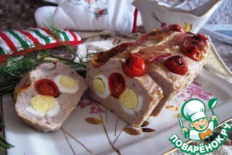 Куриный рулет с "глазками"