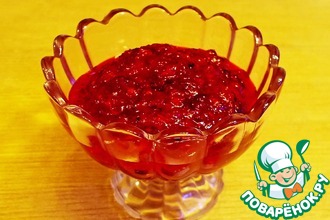 Сырой джем из клюквы-relish