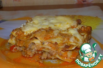 Лазанья Болоньезе