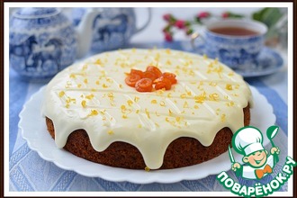 Морковный пирог с лимонным кремом