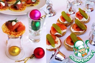 Два вида закуски с копченой форелью