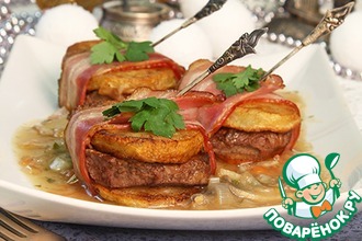 Мясные медальоны по-охотничьи