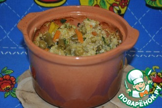 Каша пшеничная с овощами