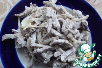 Салат "Простой" из сердца