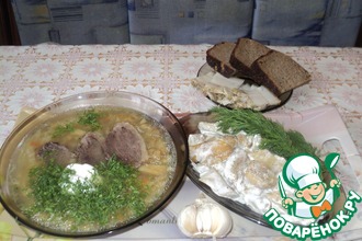 Груздянка по-сибирски с домашним гусём