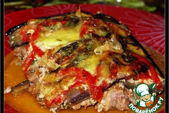 Мясо с баклажанами