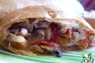 Штрудель с мясом "Скоро отпуск!"