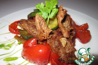 Мясное блюдо уйгурской кухни "Тархамяк сяй"