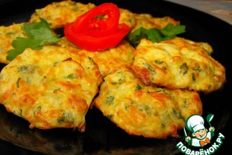 Капустные оладьи с сыром