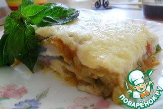 Лазанья с кабачками и базиликом