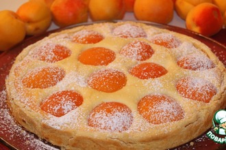 Пирог с творогом и абрикосами