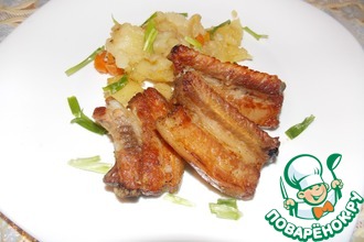 Ребрышки запеченные с картошкой