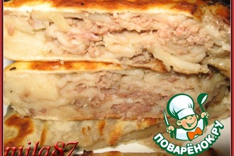 Слоеные мясные лепешки "Лабиринт"