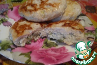 Куриные котлетки с начинкой