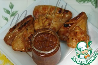 Куриные крылышки гриль с медовым соусом