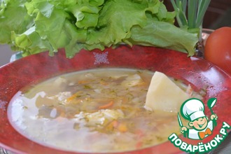 Щи из квашеной капусты с рыбой и фасолью