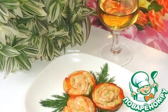 Форель, запеченная с ананасами "Розы"