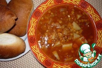 Суп с чечевицей и паприкой