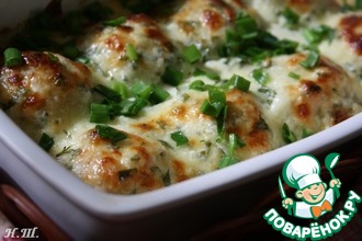Куриные шарики в сливочном соусе