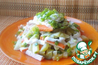 Картофельный салат с крабовыми палочками