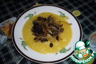 Тыквенное пюре с грибами