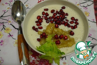 Фруктовый суп-пюре с карамелизоваными бананами