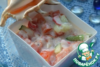 Салат с крабовыми палочками "Рыбацкий"
