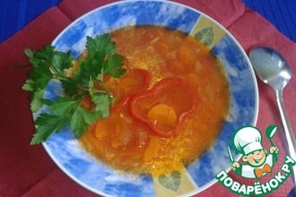 Томатный супчик с крисараки (орзо)