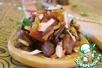 Ароматная баранина с диким рисом