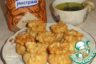 Тюльпины с гречкой и грибами