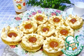 Низкокалорийное пирожное с ананасом и конфитюром