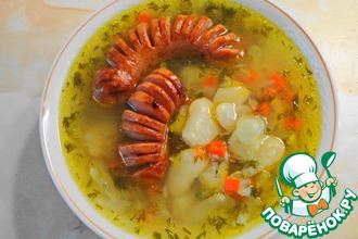 Постный фасолевый суп "с фишкой" (в мультиварке)