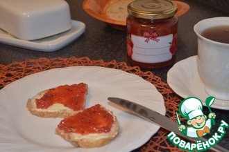 Варенье из клубники, киви и сока лимона