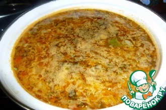 Постные щи из кислой капусты с фасолью