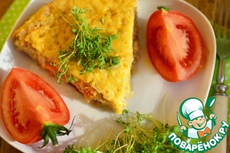 Запеканка с капустой, перловкой и грибами
