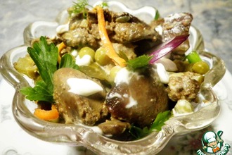 Салат "Печенка и K"