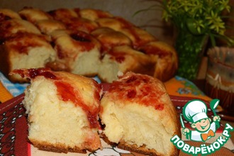Пирог со сливочно-творожным сыром