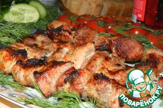 Шашлык в луково-лимонном маринаде