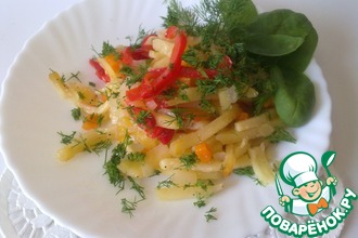 Картофель, запеченный в фольге с овощами