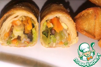 Спринг роллы (лумпия) с овощами и тесто для них